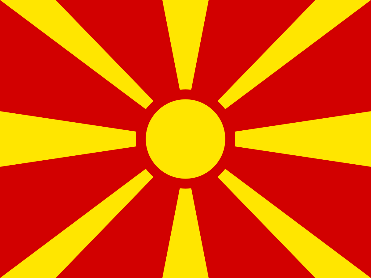 Flag of North Macedonia