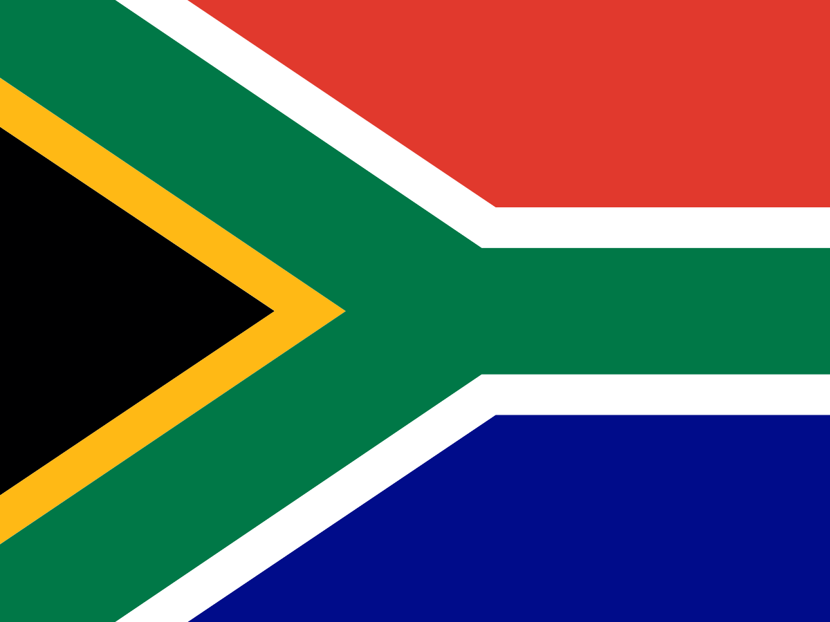 South Africa — six colours