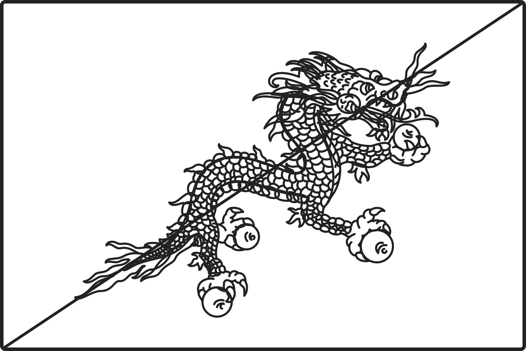 Free printable Bhutan flag colouring page outline
