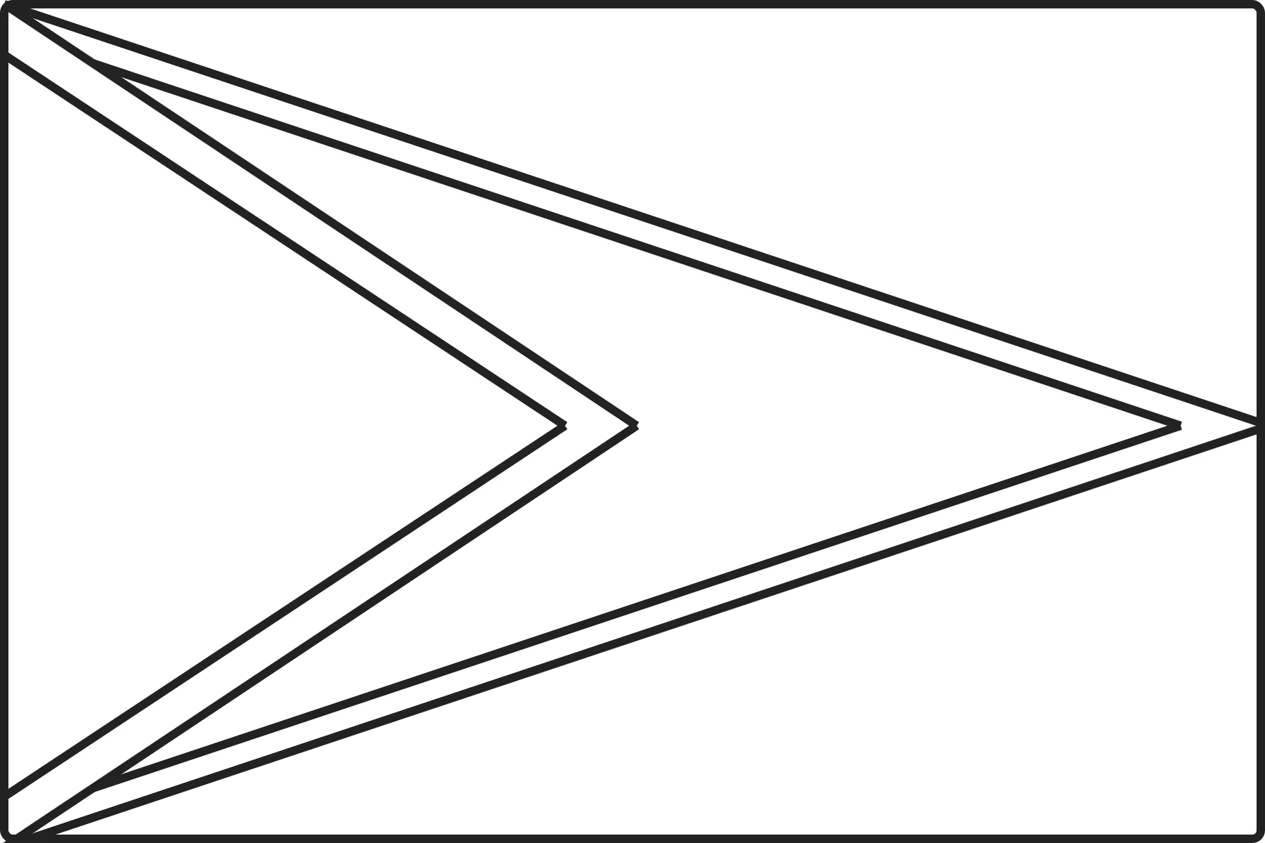 Free printable Guyana flag colouring page outline