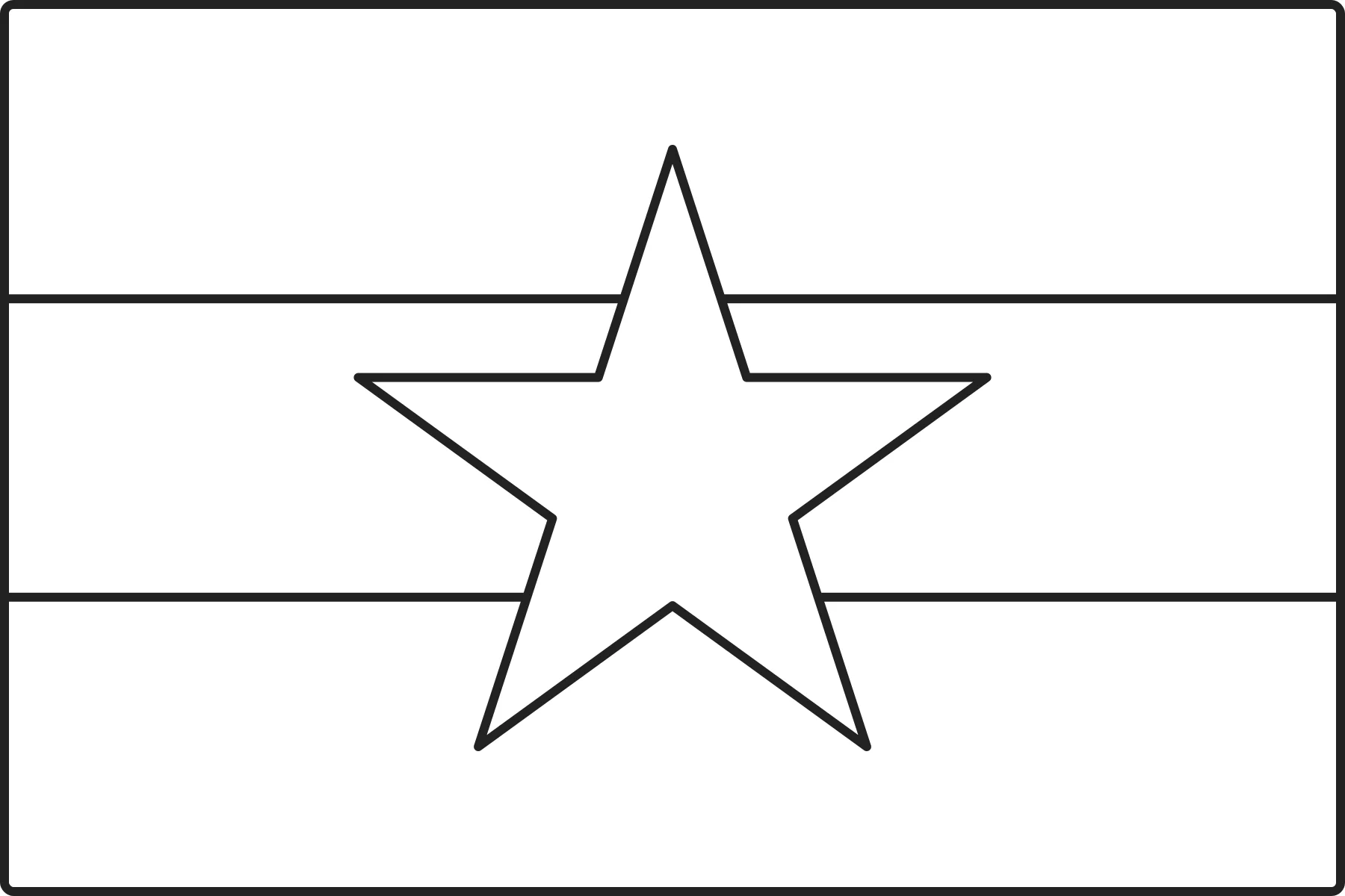 Free printable Myanmar flag colouring page outline
