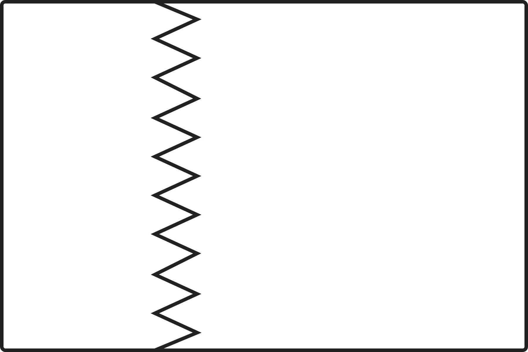 Free printable Qatar flag colouring page outline