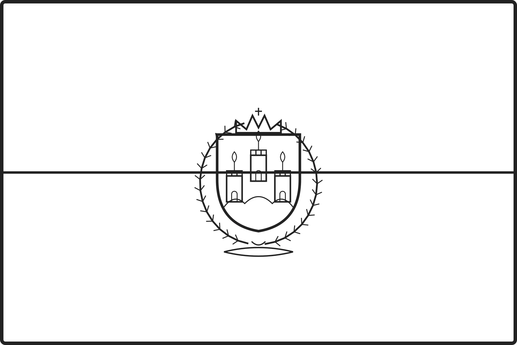 Free printable San Marino flag colouring page outline