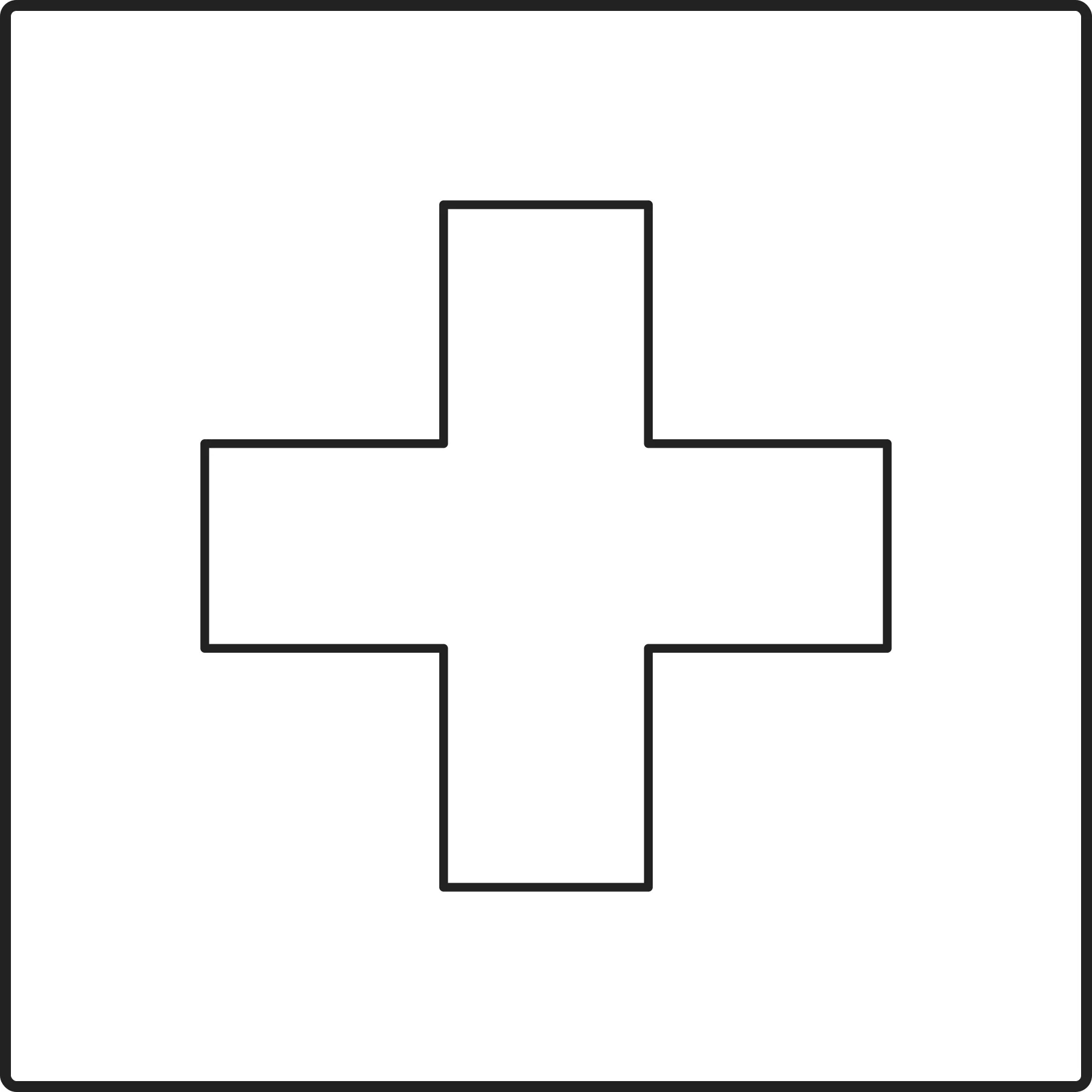 Free printable Switzerland flag colouring page outline