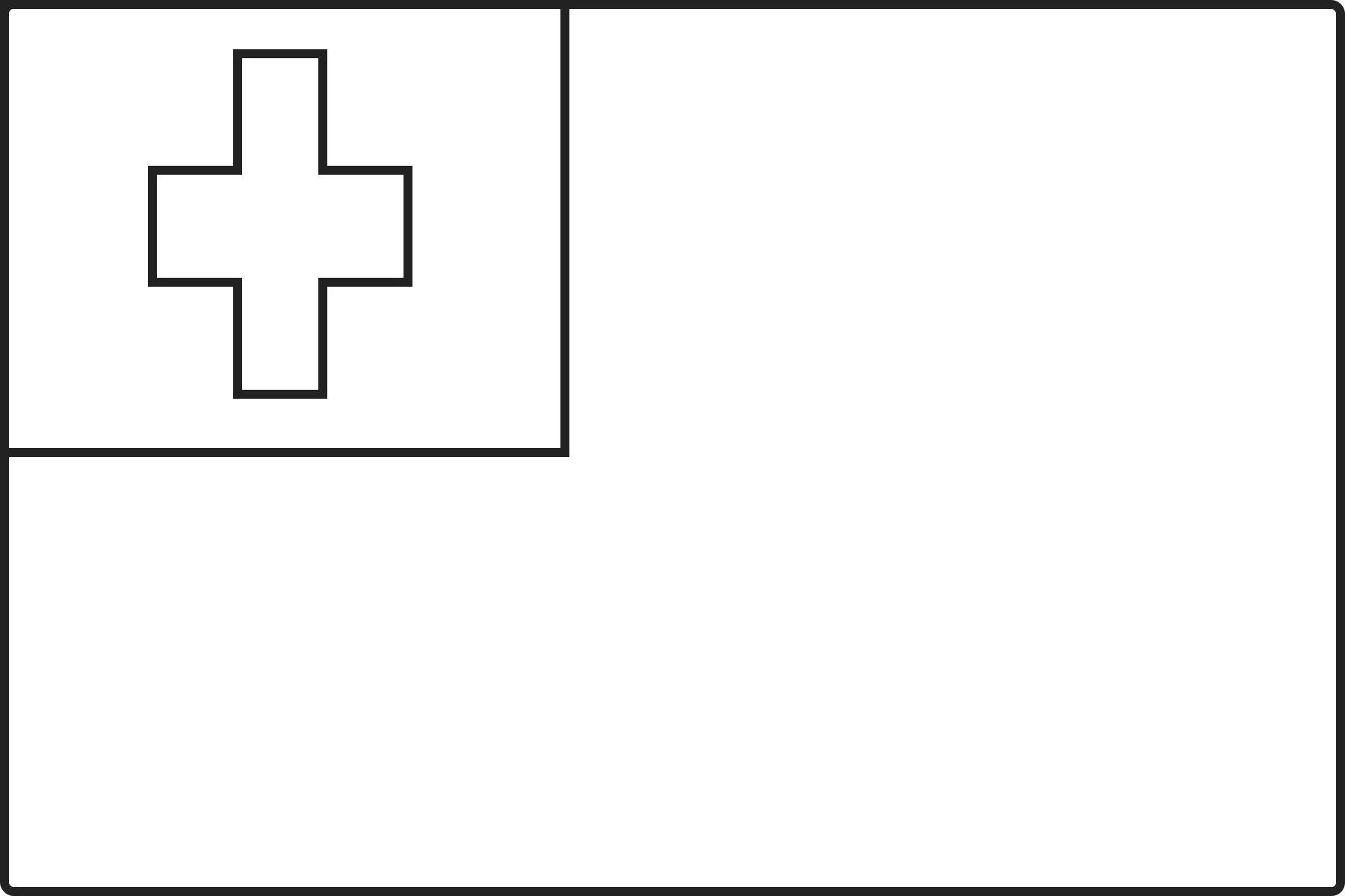 Free printable Tonga flag colouring page outline
