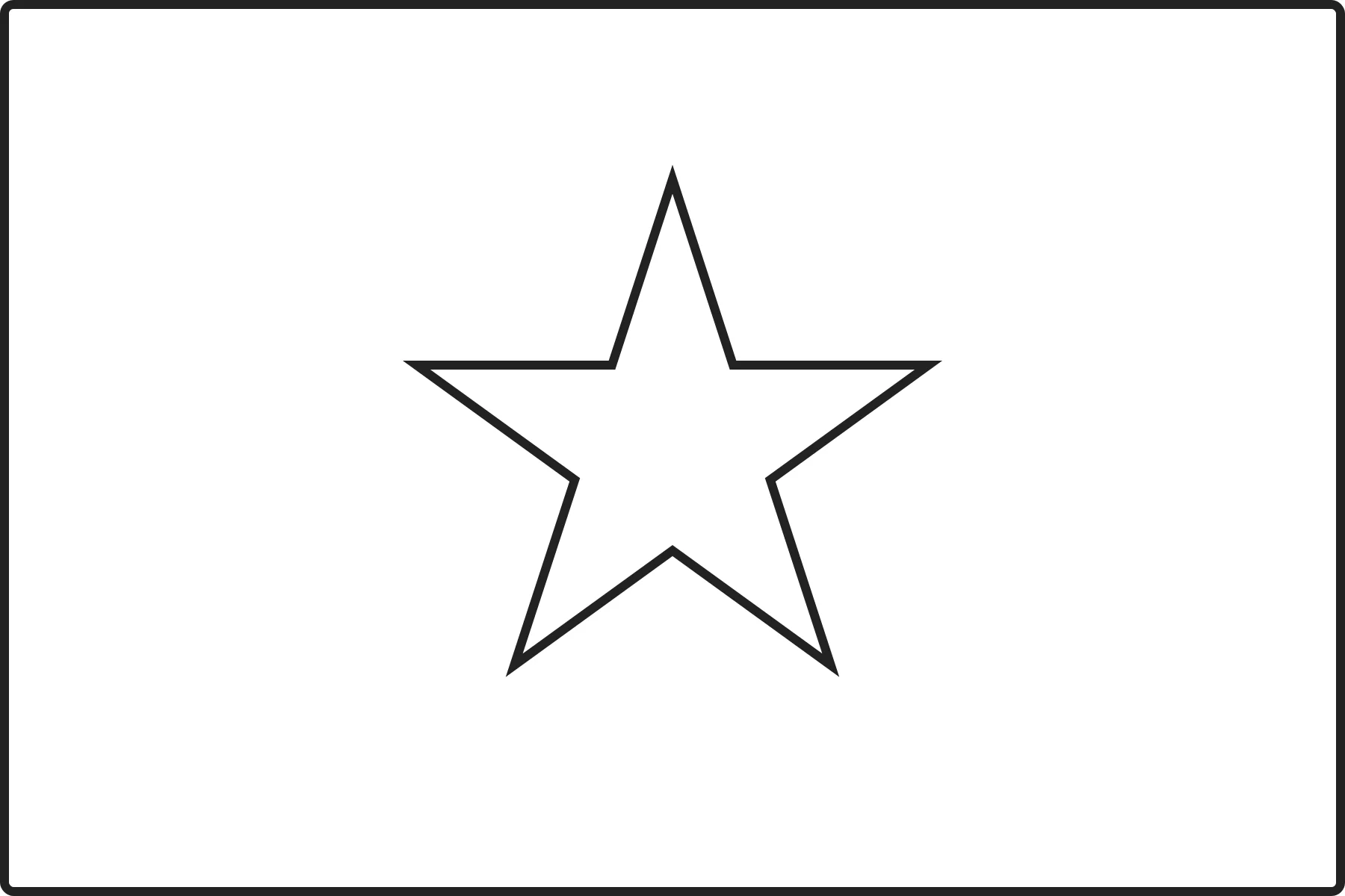 Free printable Vietnam flag colouring page outline